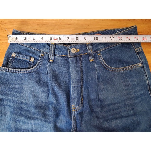 Pilcro The Breaker Barrel Leg Baggy Tapered High Rise Women's Jeans 28 Camo - Picture 8 of 12